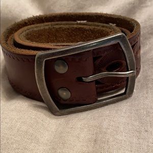 Lucky Brand Brown leather belt Large